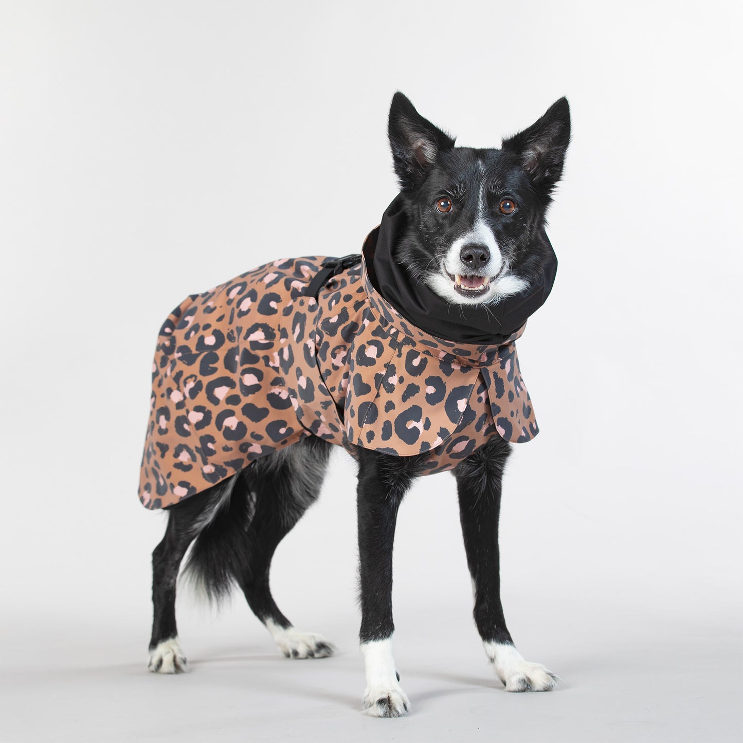 Visibility Raincoat Lite Leopard for Dogs - Size 45