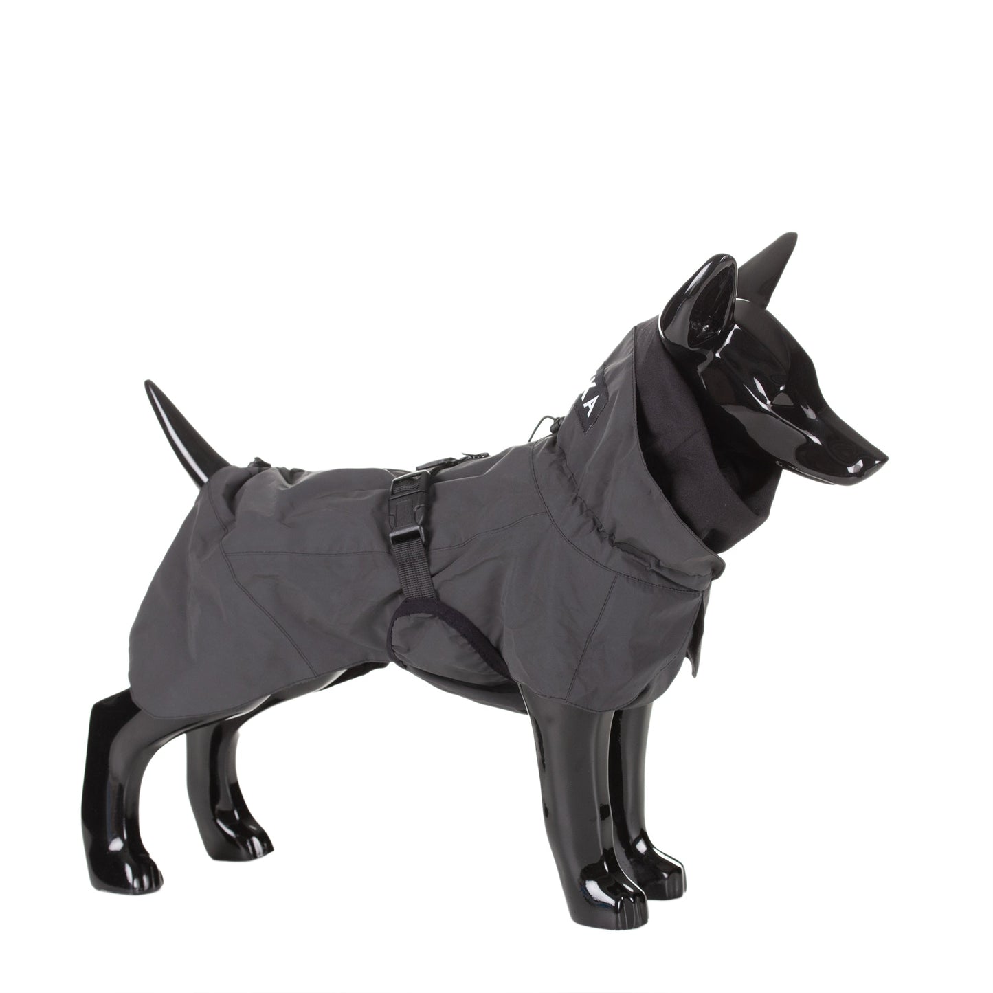 Visibility Raincoat Dark for Dogs - Size 60