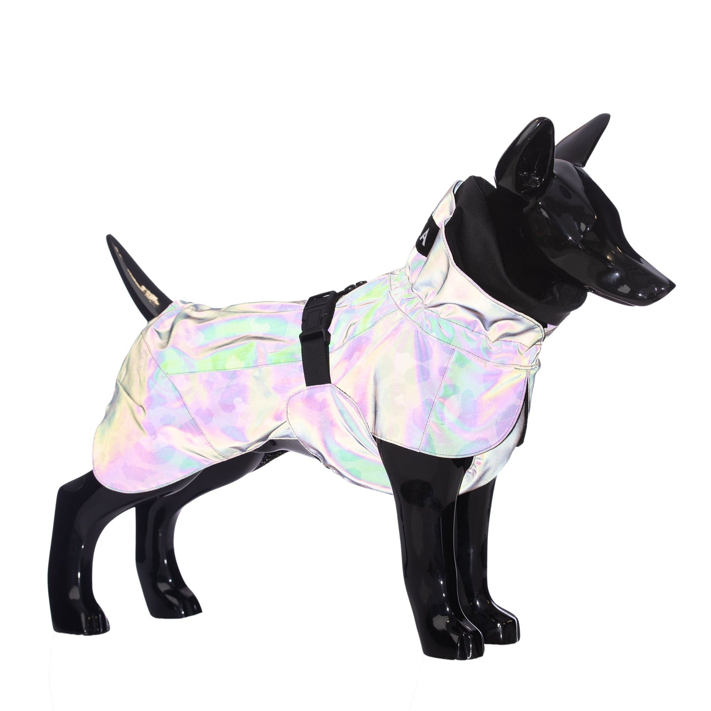 Visibility Raincoat Lite Leopard for Dogs - Size 40